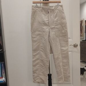 Banana Republic Women's Cream Straight Leg Pants